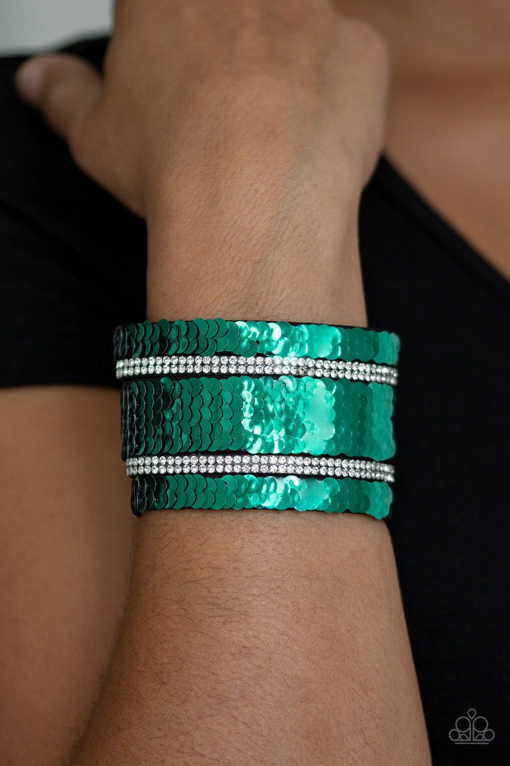 Green wrap deals bracelet paparazzi