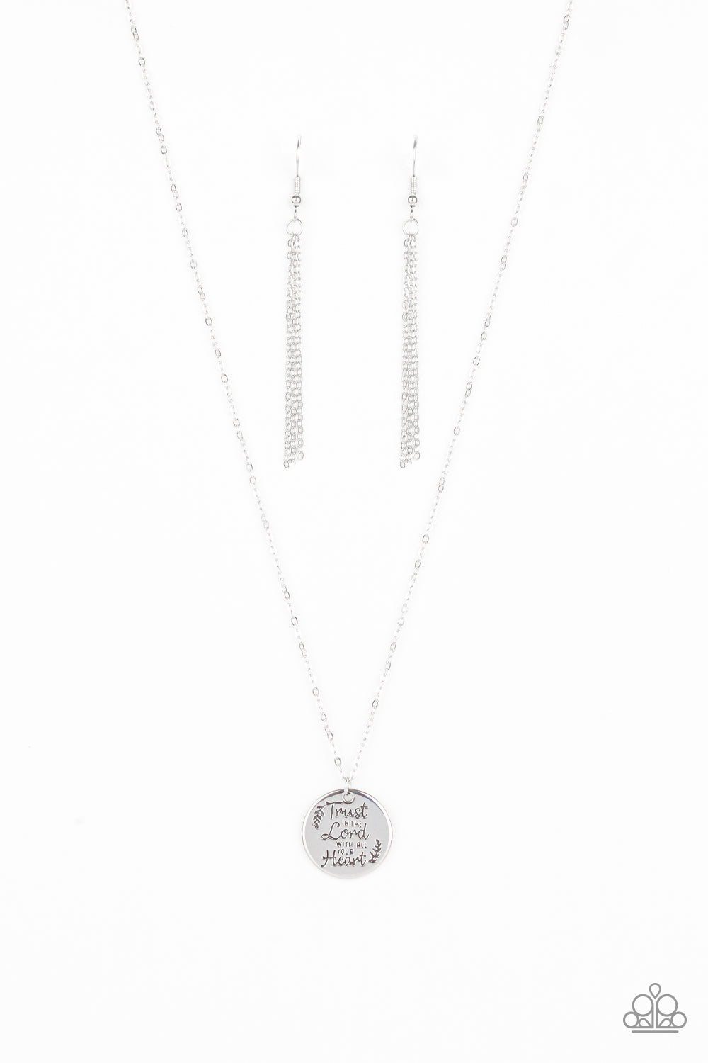 ALL YOU NEED IS TRUST - SILVER INSPIRATIONAL NECKLACE