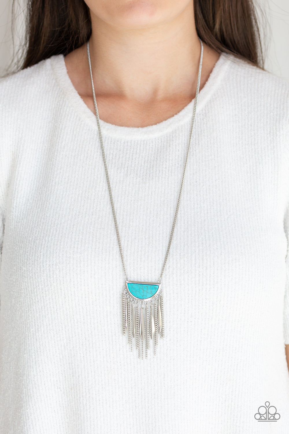 DESERT HUSTLE - BLUE SANDSTONE  NECKLACE