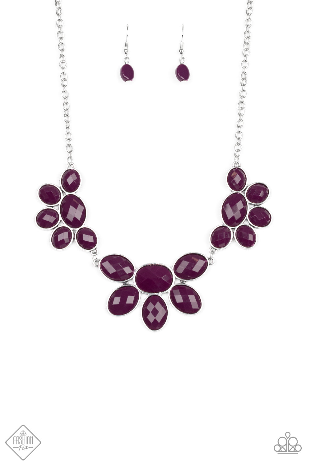 FLAIR AFFAIR - PURPLE FASHION FIX NECKLACE