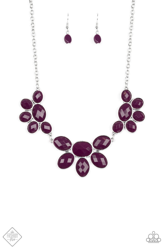 FLAIR AFFAIR - PURPLE FASHION FIX NECKLACE