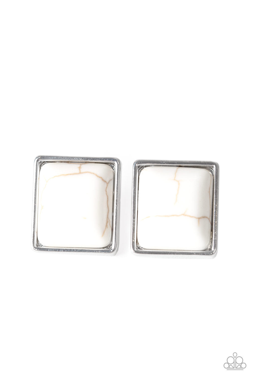 ECO ELEGANCE - WHITE SANDSTONE POST EARRINGS