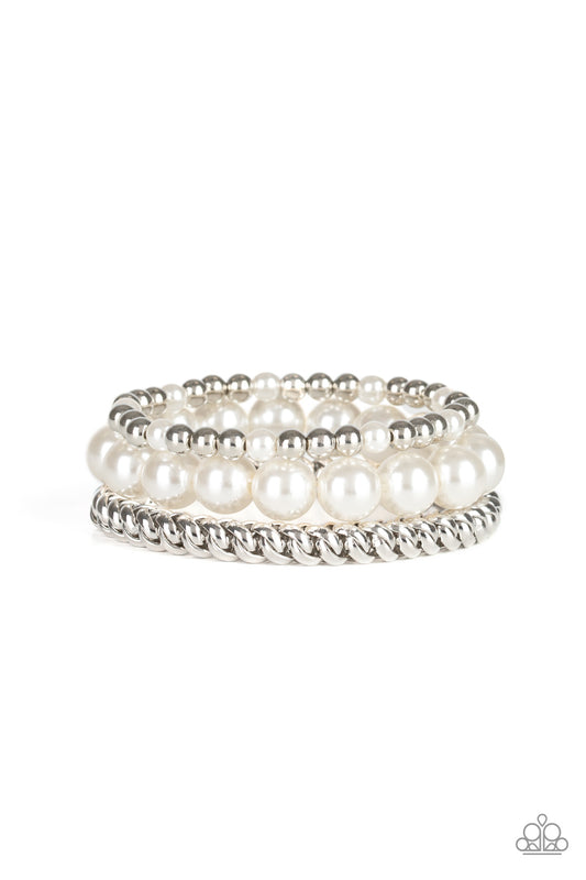 A PEARL-FECT TEN - WHITE PEARL BRACELET