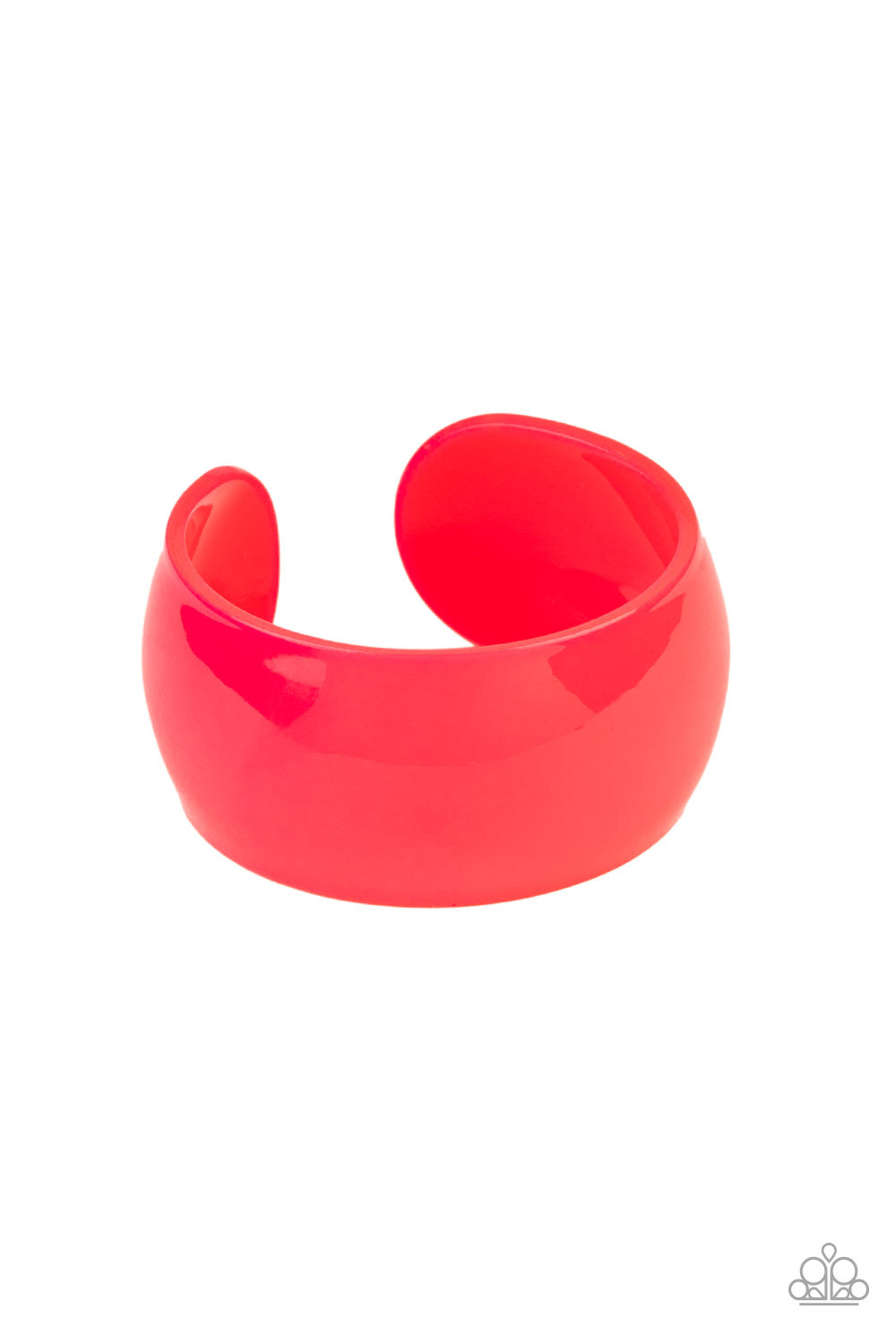 FLUENT IN FLAMBOYANCE - PINK HOT PINK ACRYLIC CUFF BRACELET