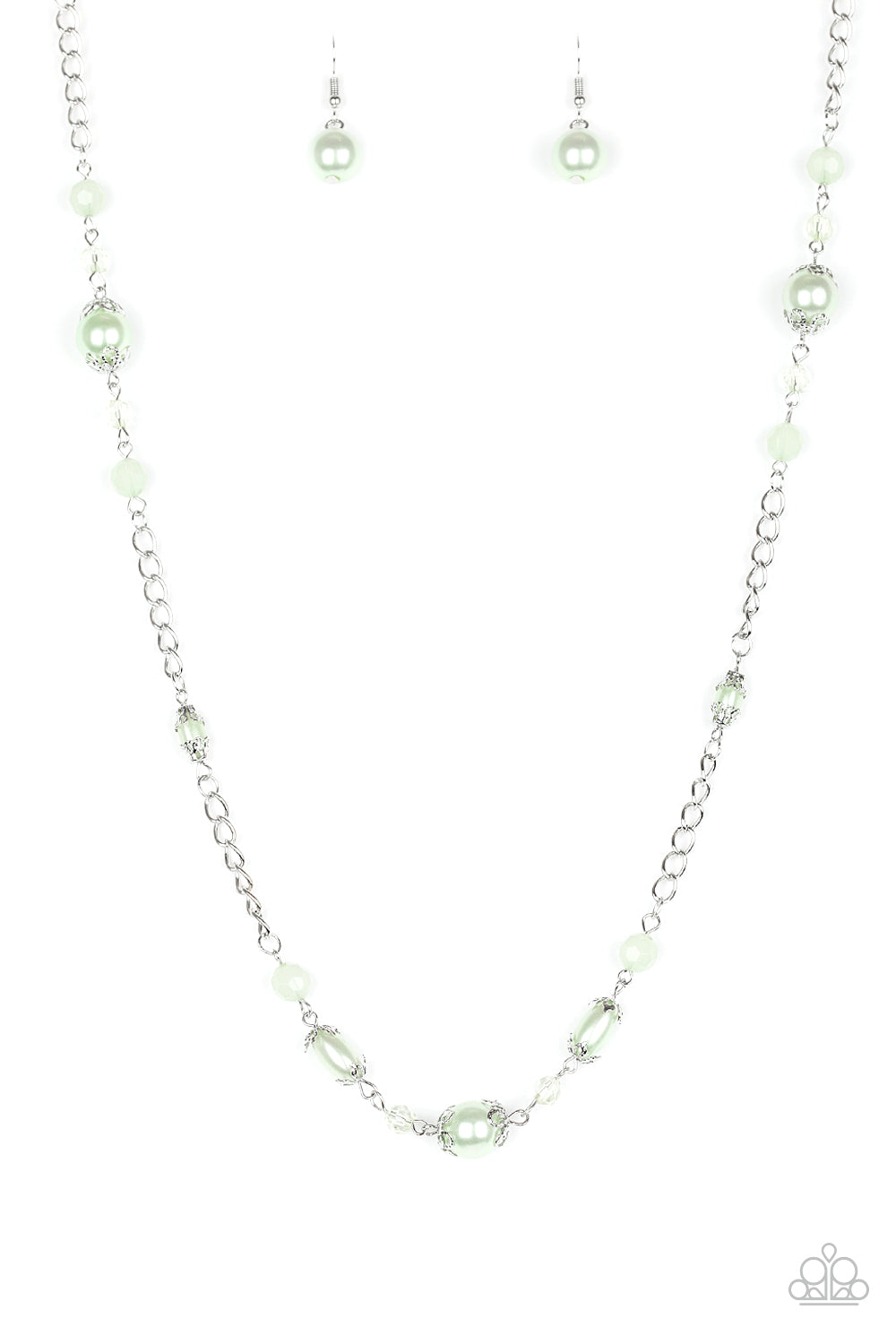 MAGNIFICENTLY MILAN - GREEN PEARLS NECKLACE