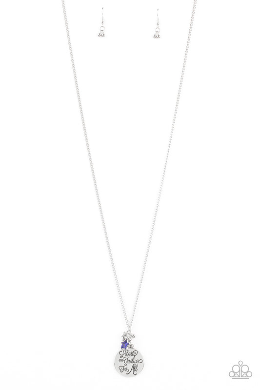 LIBERTY AND JUSTICE FOR ALL - BLUE