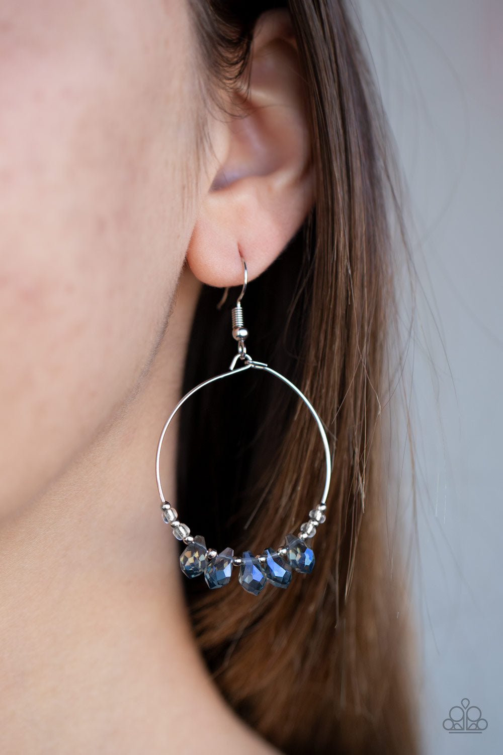 HOLOGRAPHIC HOOPS - BLUE