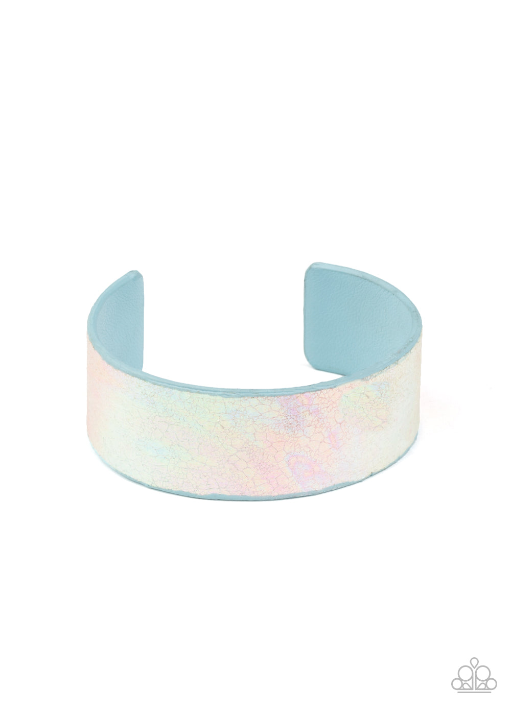 COSMIC KARMA - MULTI IRIDESCENT FOIL ACRYLIC CUFF BRACELET