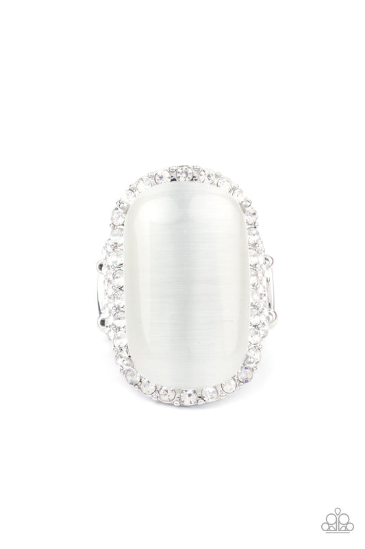 THANK YOUR LUXE-Y STARS - WHITE MOONSTONE LIFE OF THE PARTY RING