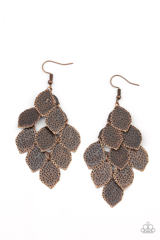 LOUD AND LEAFY - COPPER LEAVES CHIME EARRINGS
