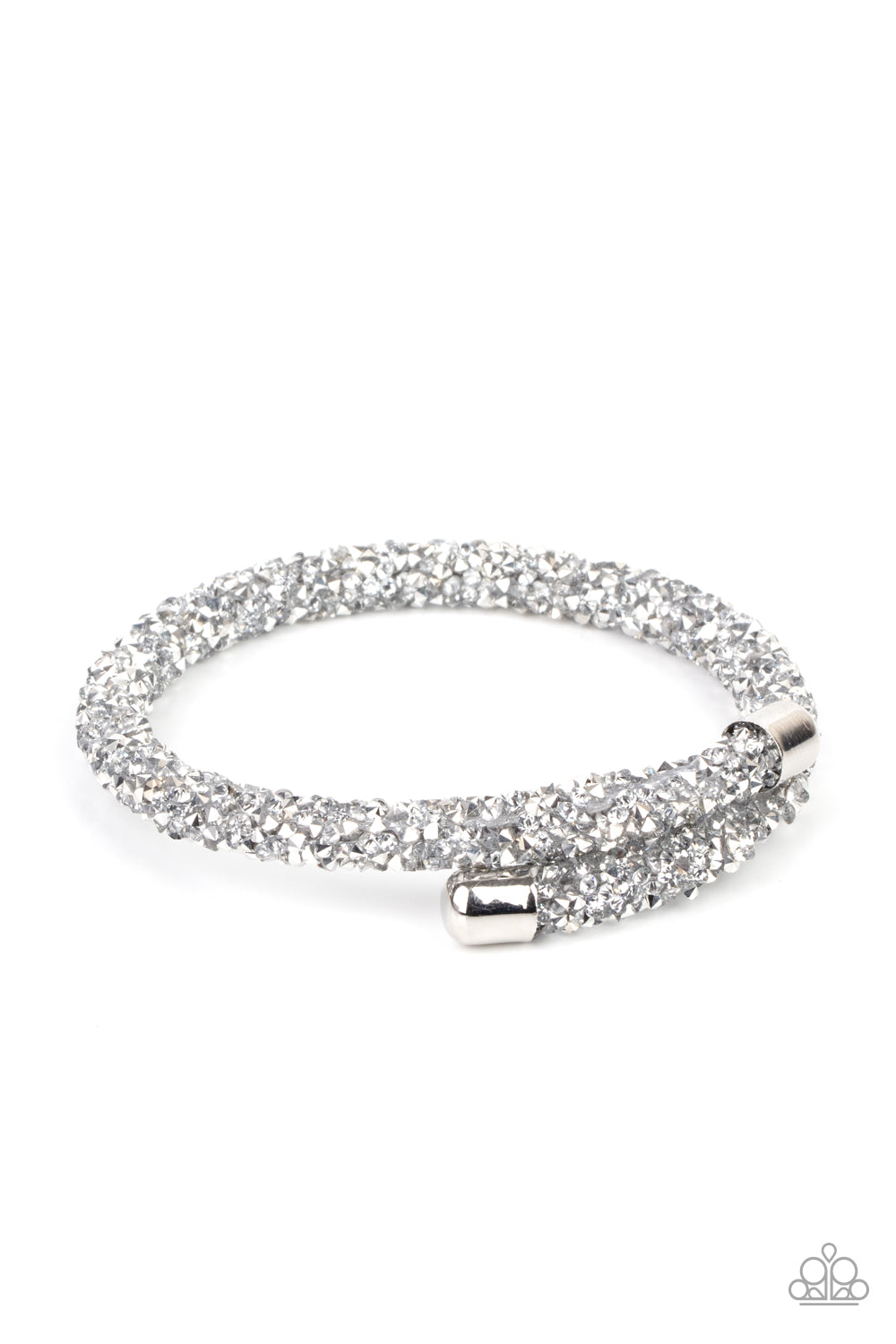 ROLL OUT THE GLITZ - SILVER COIL BRACELET LIFE OF THE PARTY AUGUST 2021