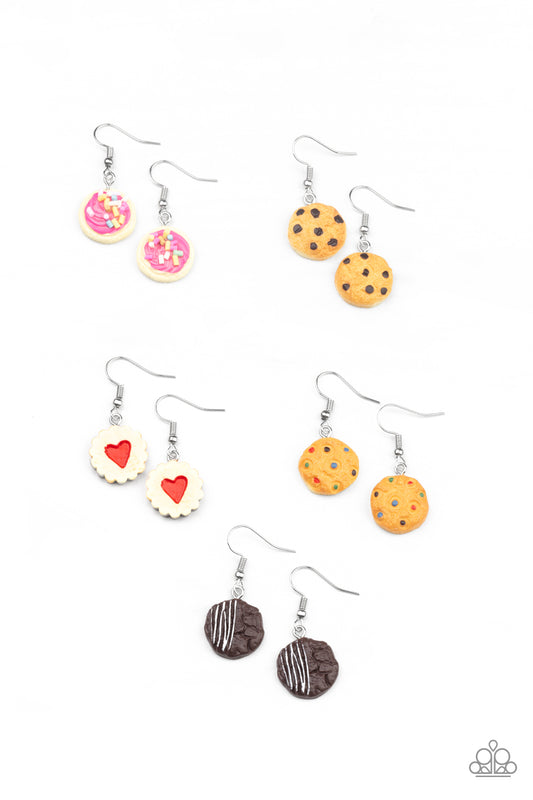 COOKIES FOR MY SWEET - ASSORTED SET OF 5 PAIRS OF EARRINGS