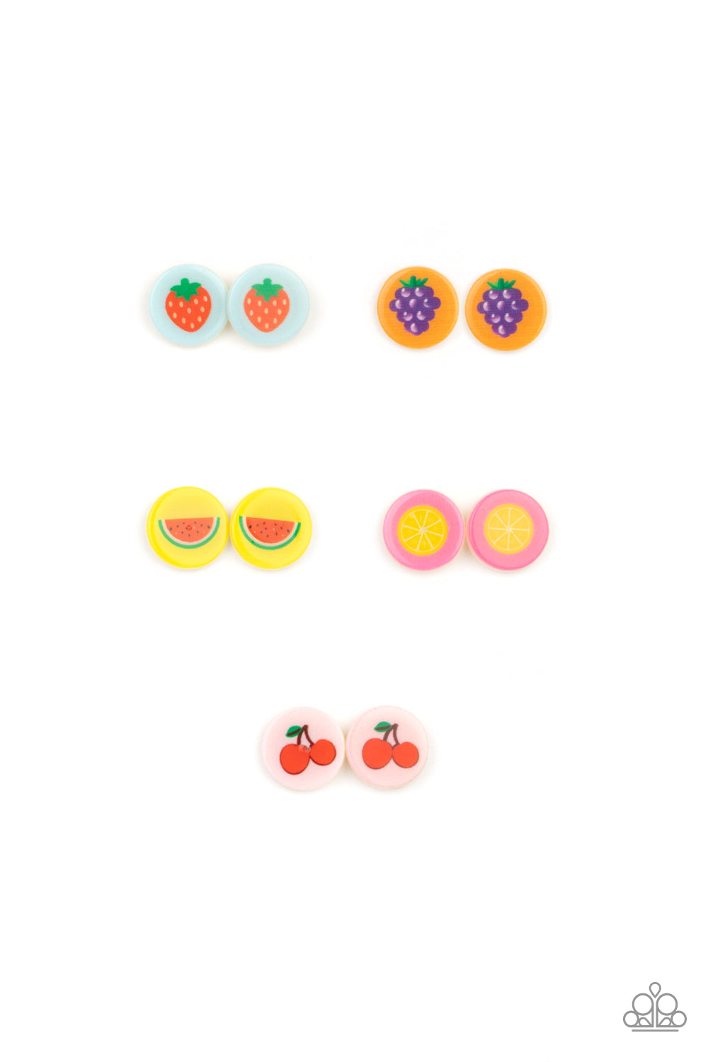 FRUIT SALAD - ASSORTED SET OF 5 PAIRS OF EARRINGS