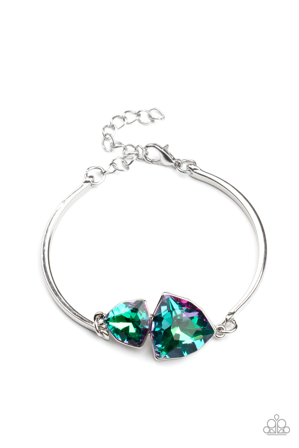 DEEP SPACE SHIMMER - PURPLE RAINBOW TOPAZ OIL SPILL BRACELET