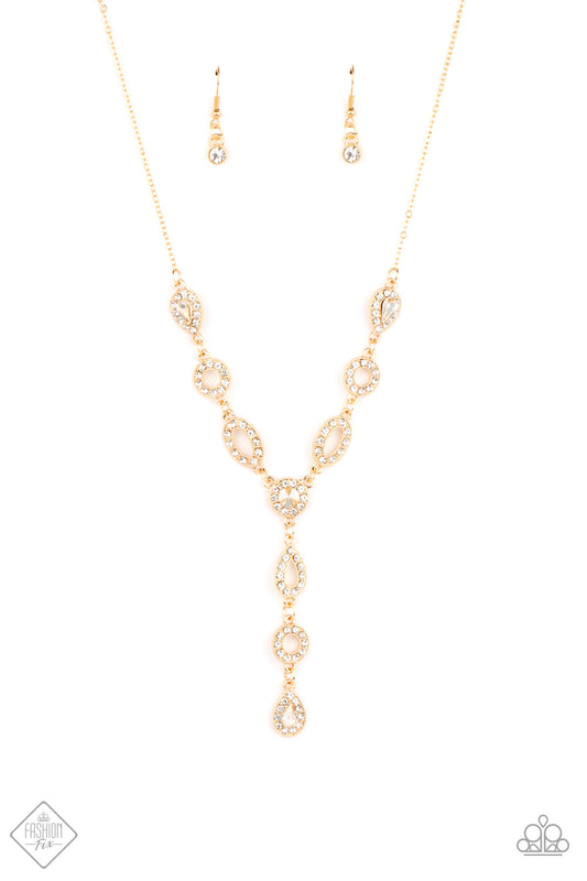 ROYAL REDUX - GOLD Y SHAPE FASHION FIX NECKLACE