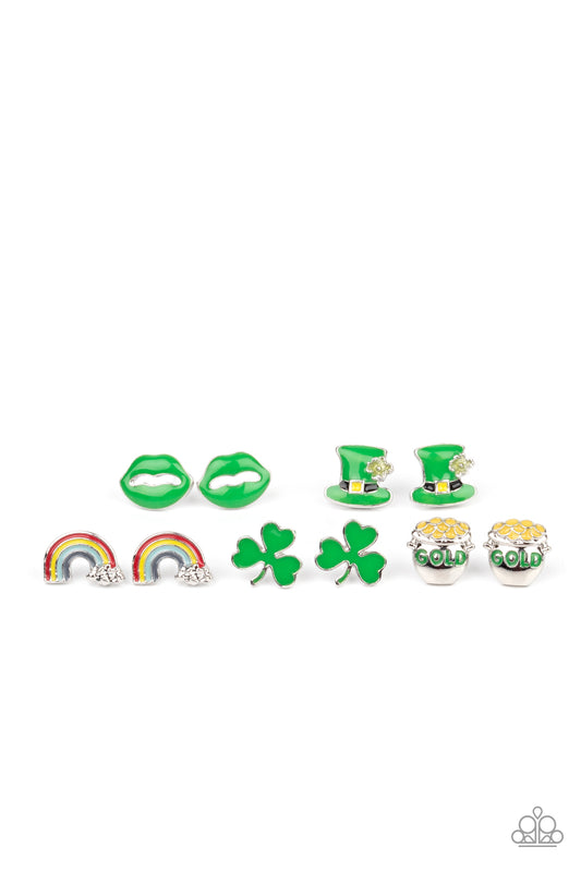 KISS ME, I'M IRISH - ASSORTED SET OF 5 PAIRS OF EARRINGS