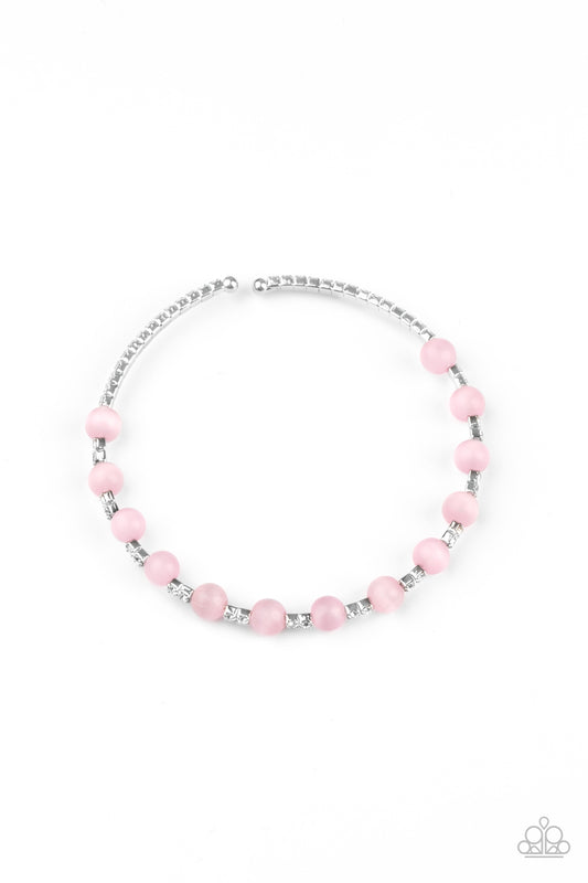 TEA PARTY TWINKLE - PINK MOONSTONE COIL BRACELET