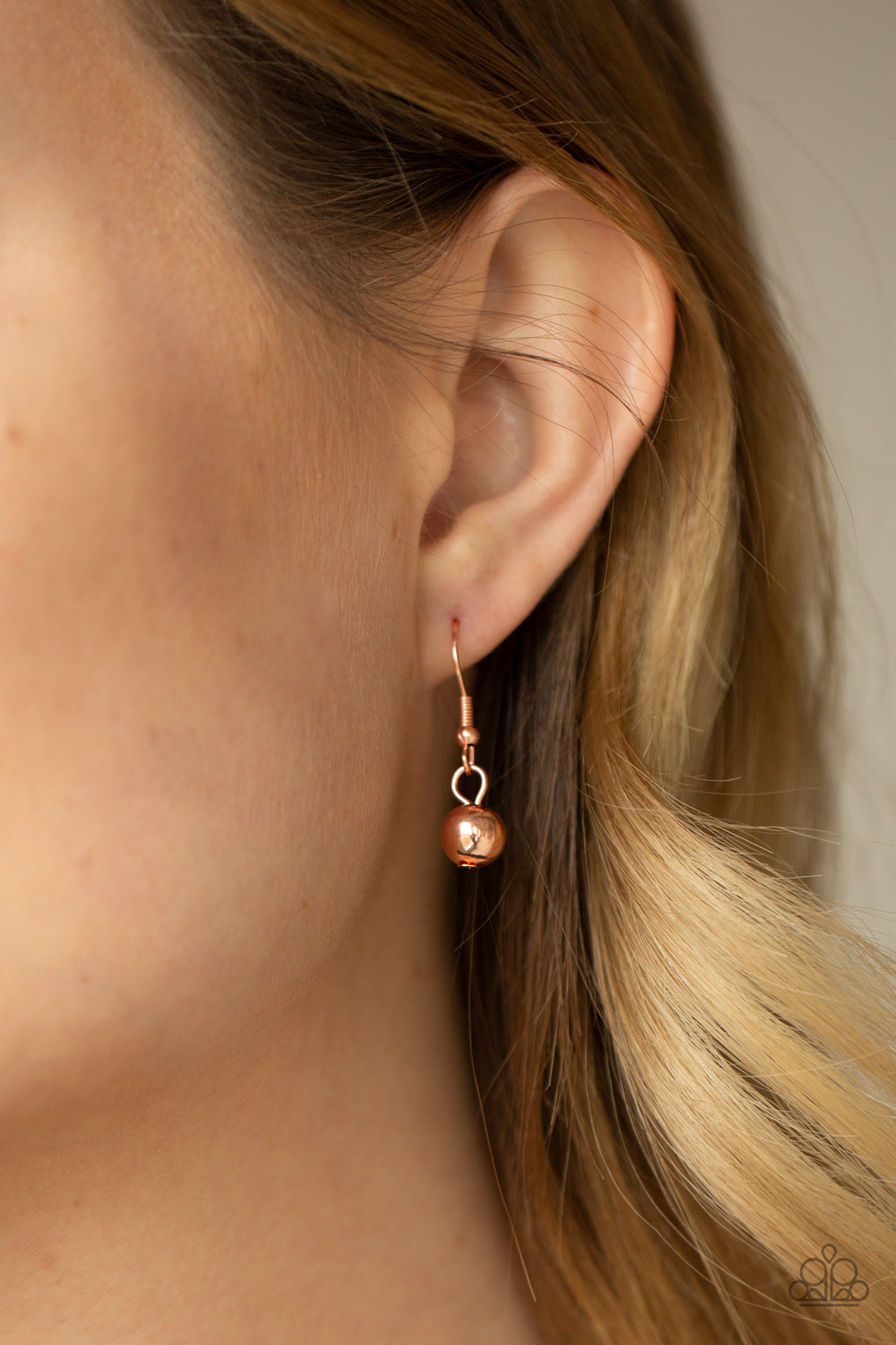 EFFERVESCENT ENSEMBLE - COPPER IRIDESCENT CLUSTER NECKLACE