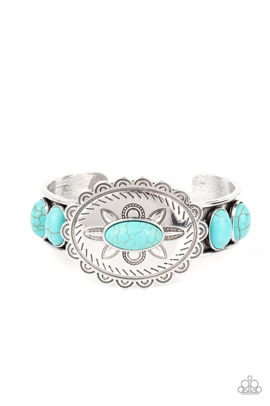 CANYON HEIRLOOM - BLUE TURQUOISE CUFF BRACELET