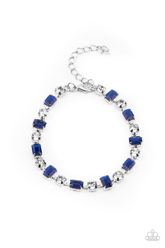 OUT IN FULL FIERCE - BLUE SAPPHIRE RHINESTONES BRACELET