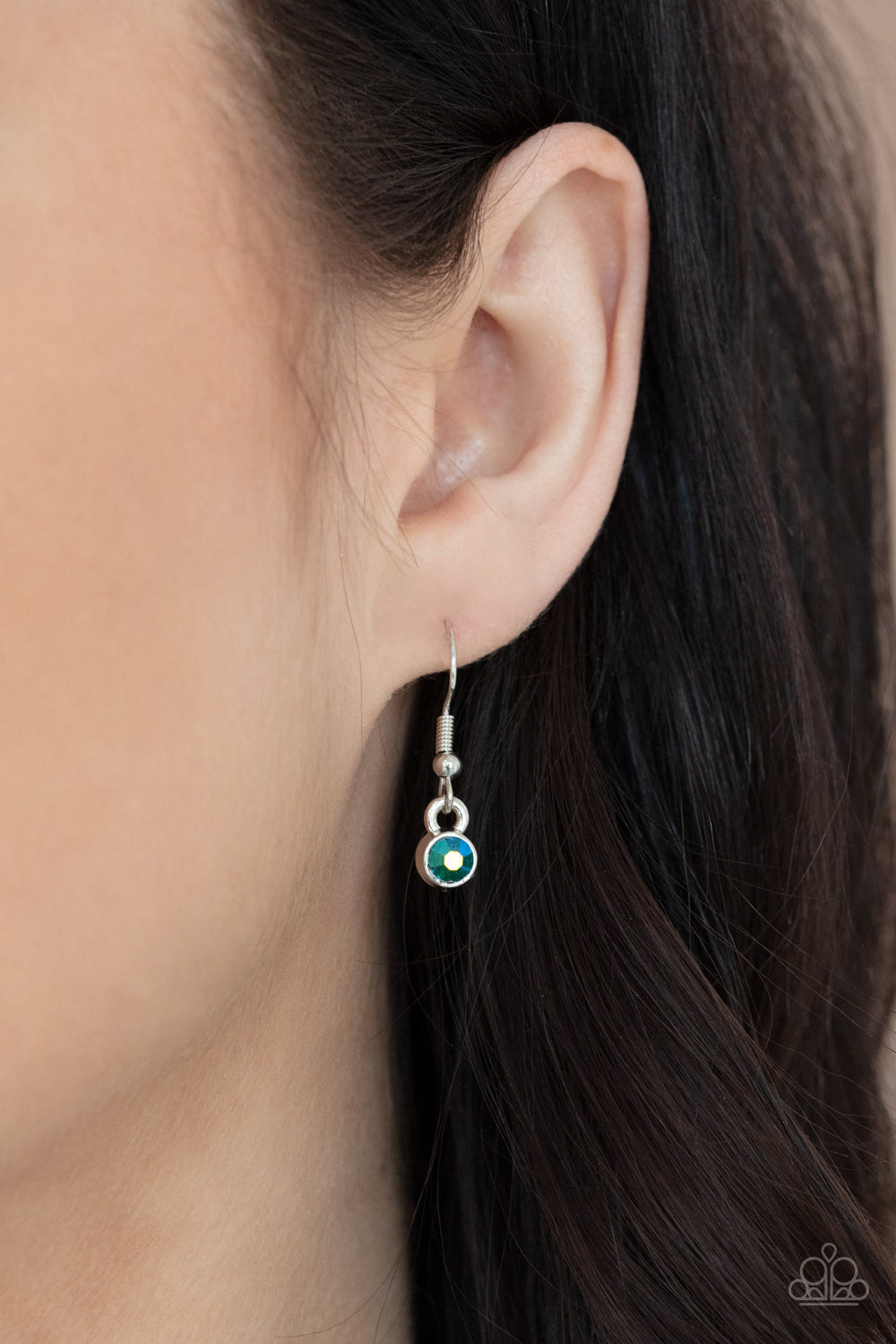 GOING THROUGH PHASES - MULTI OIL SPILL CRESCENT NECKLACE