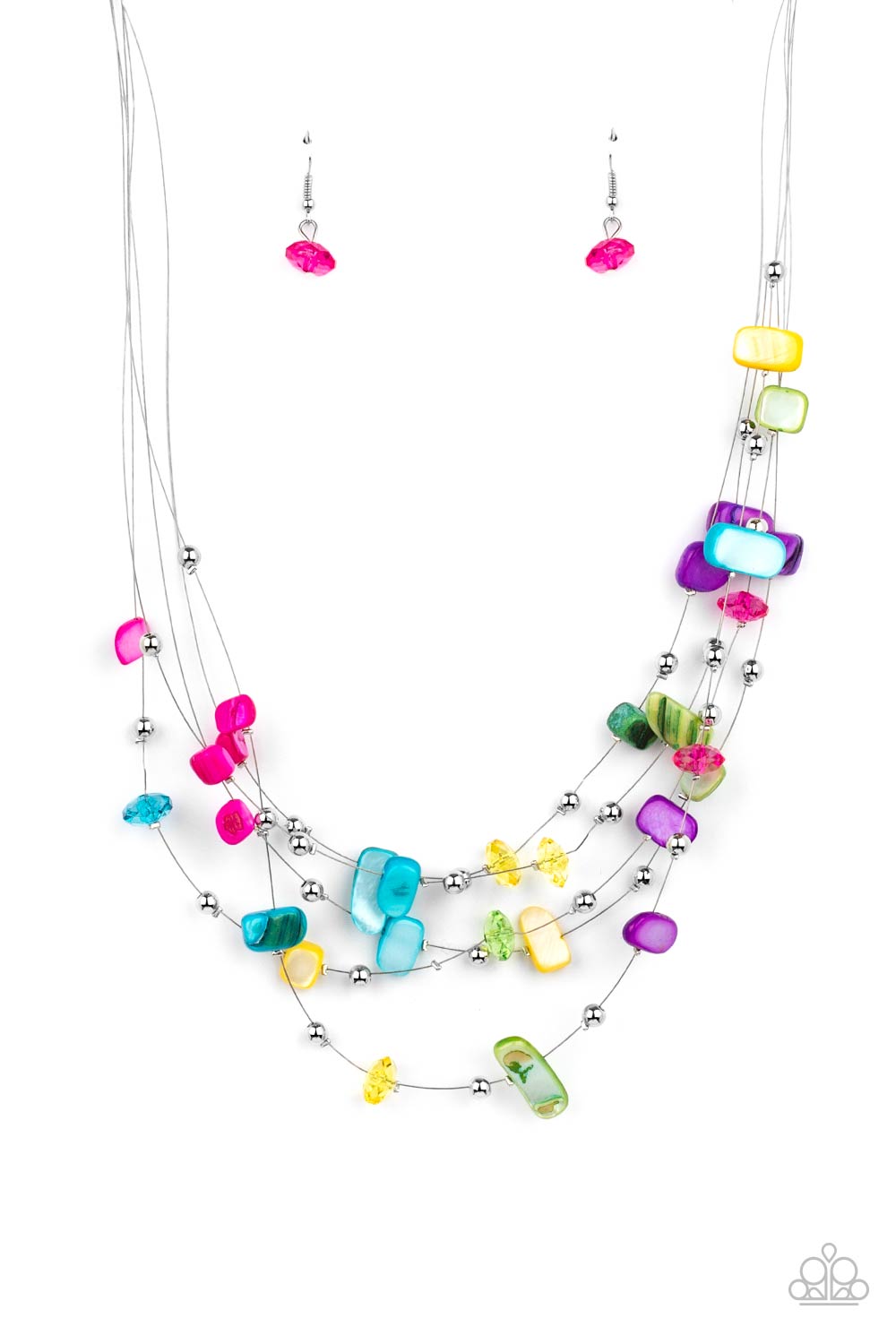 PRISMATIC PEBBLES - MULTI SHELL NECKLACE