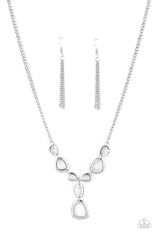 SO MOD - SILVER SHORT Y SHAPE NECKLACE