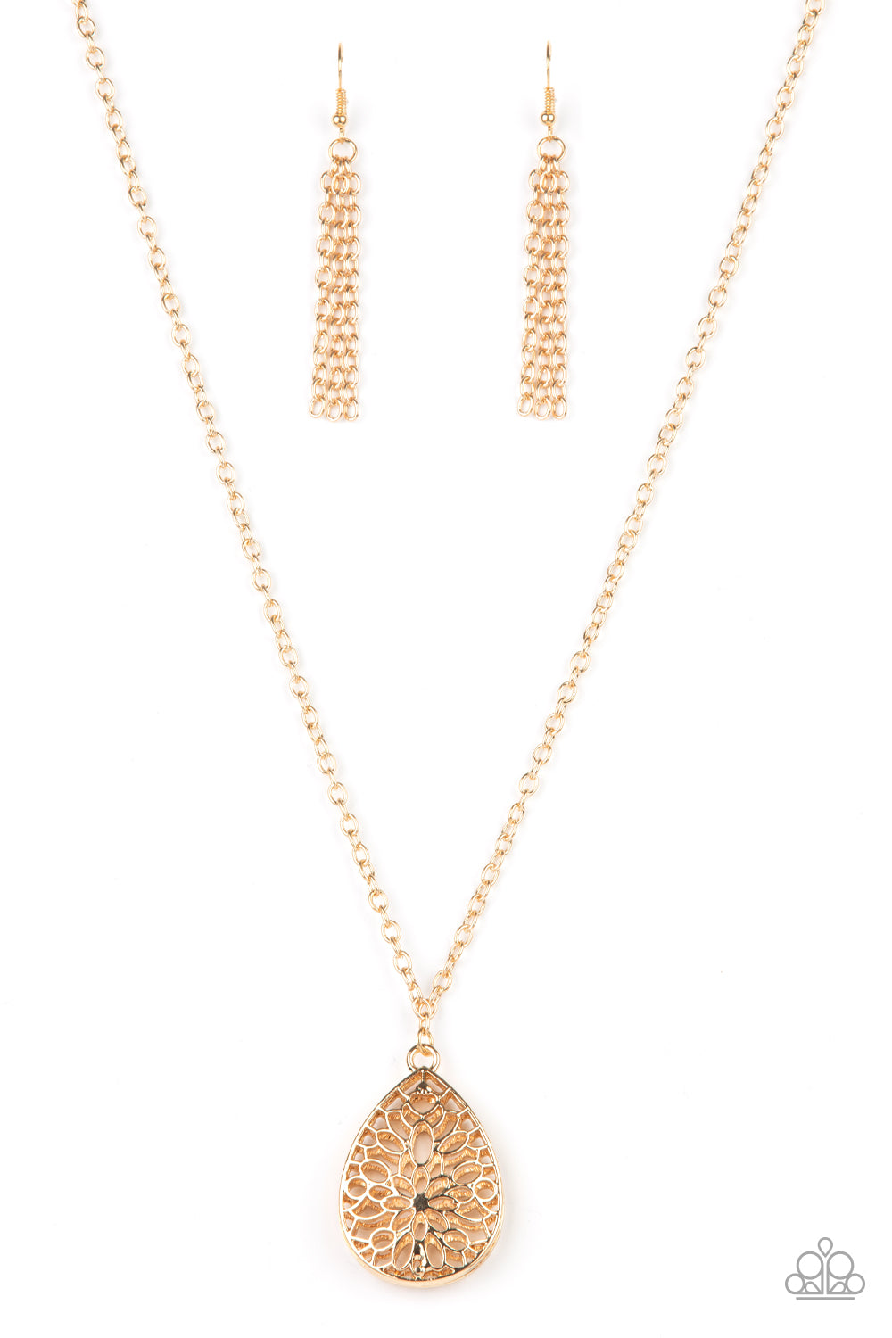 GARDEN ESTATE - GOLD TEARDROP NECKLACE