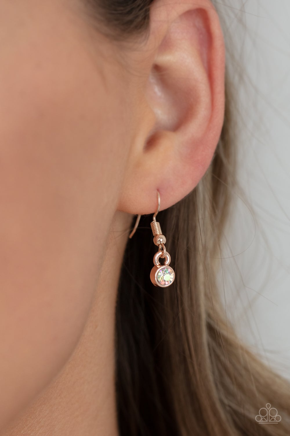 COSMIC COUNTESS - ROSE GOLD IRIDESCENT LIFE OF THE PARTY NECKLACE