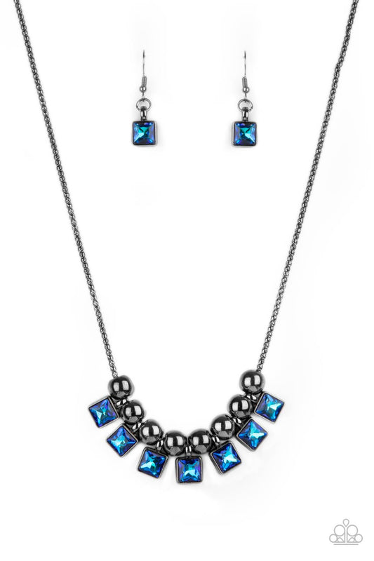 GRACIOUSLY AUDACIOUS - BLUE OIL SPILL NECKLACE