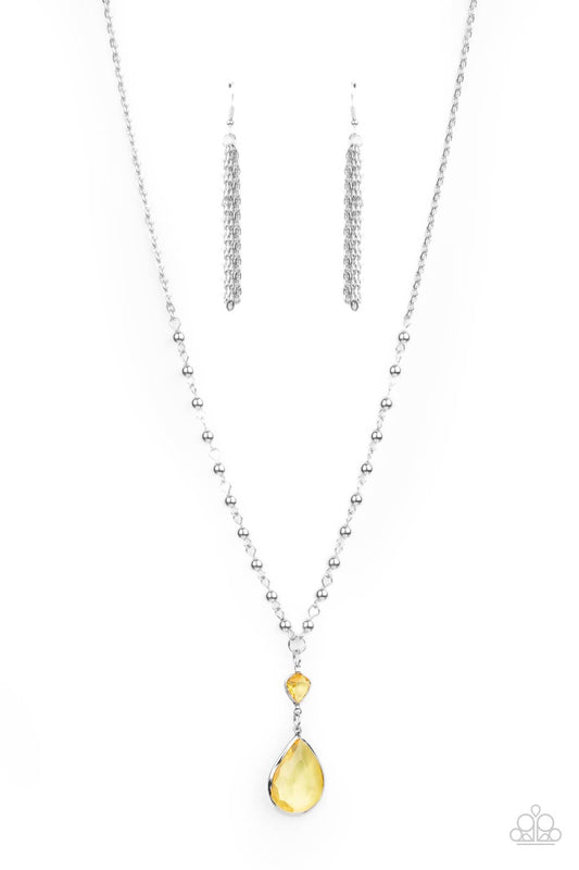TITANIC SPLENDOR - YELLOW TEARDROP NECKLACE