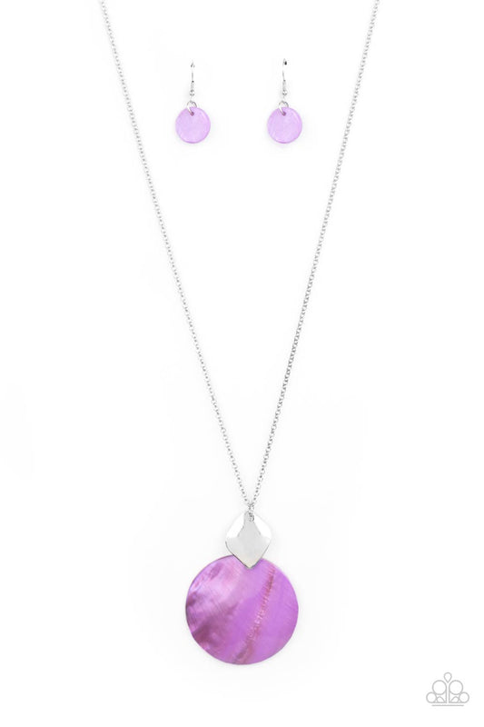 TIDAL TEASE - PURPLE SHELL NECKLACE