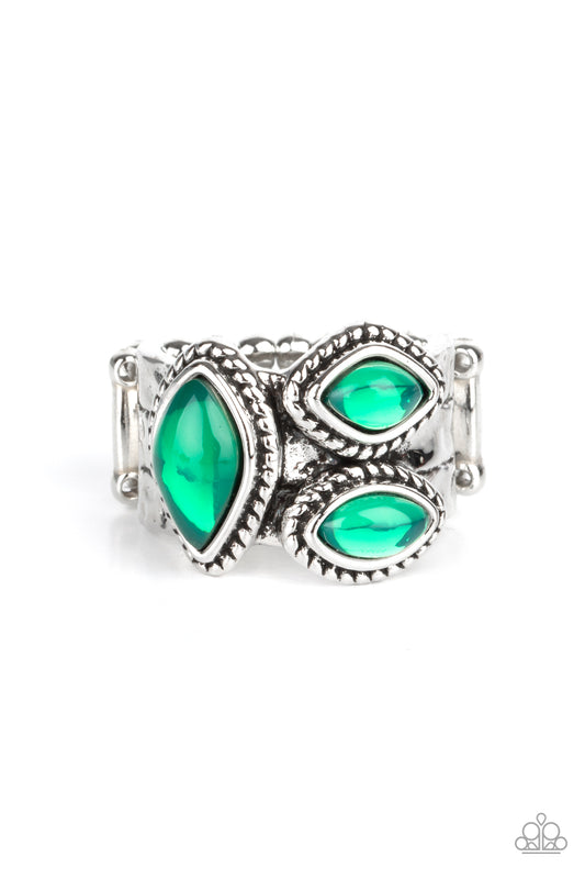 THE CHARISMA COLLECTOR - GREEN OPALESCENT RING