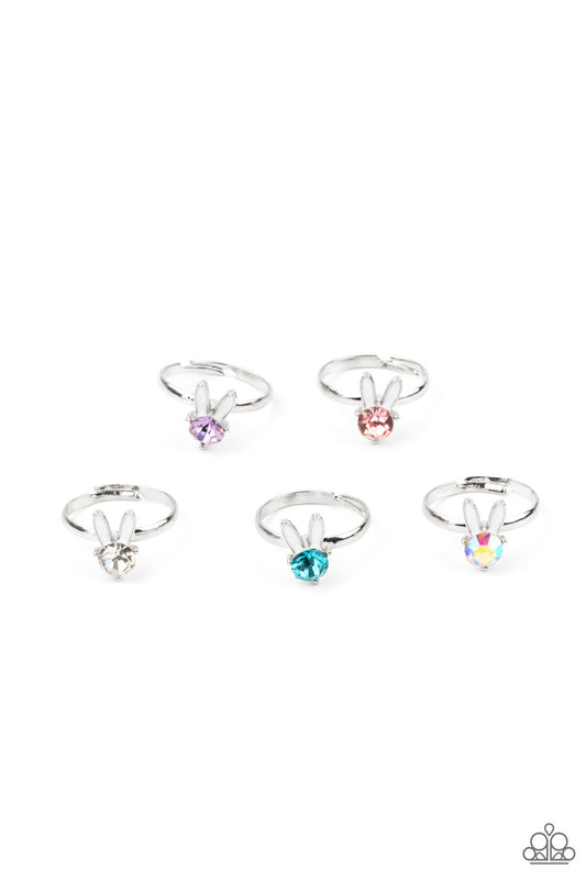 TWINKLE BUNNY TAILS - ASSORTED SET OF 5 RINGS