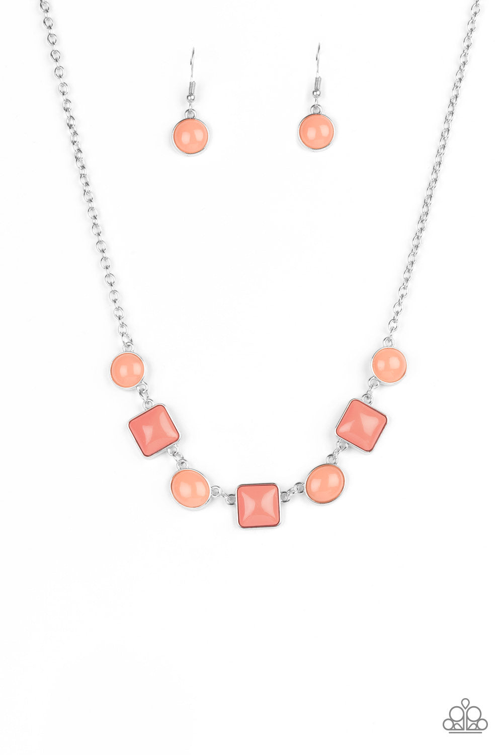 TREND WORTHY - ORANGE AND CORAL NECKLACE