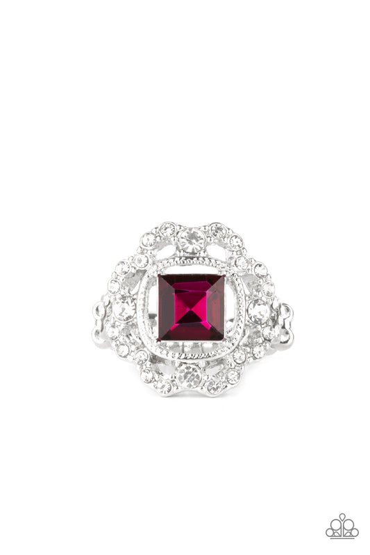 CANDID CHARISMA - PINK RHINESTONE RING