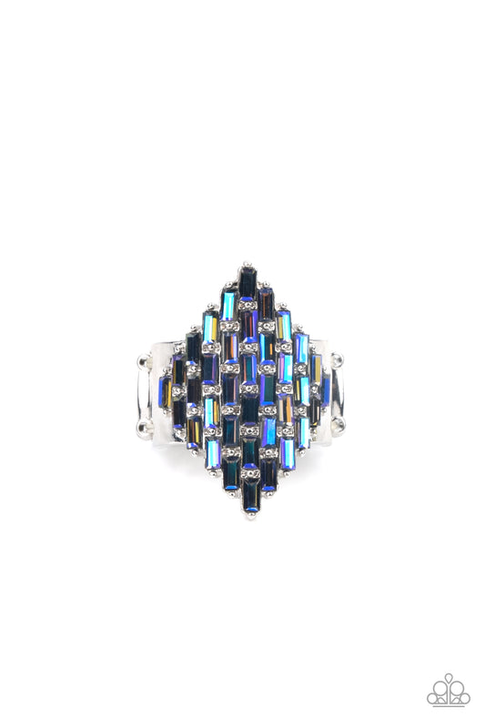 beesblingbash-hive-hustle-blue-ring-paparazzi-accessories