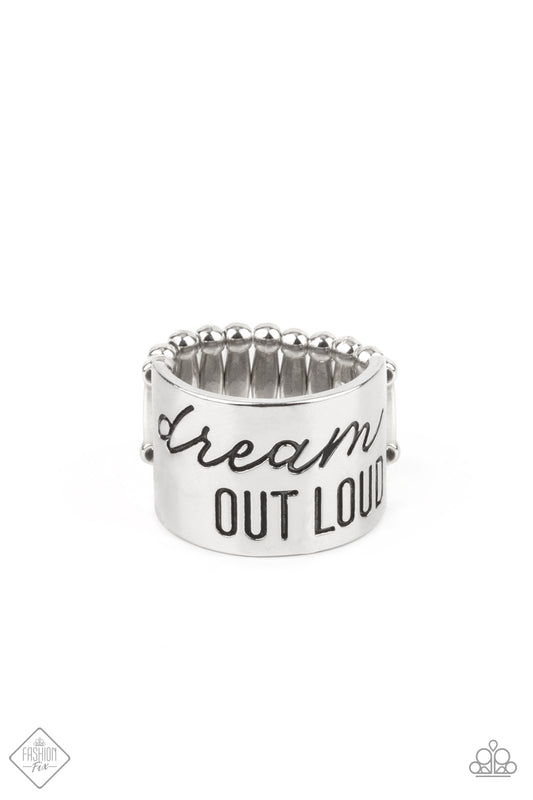 DREAM LOUDER - SILVER INSPIRATIONAL RING