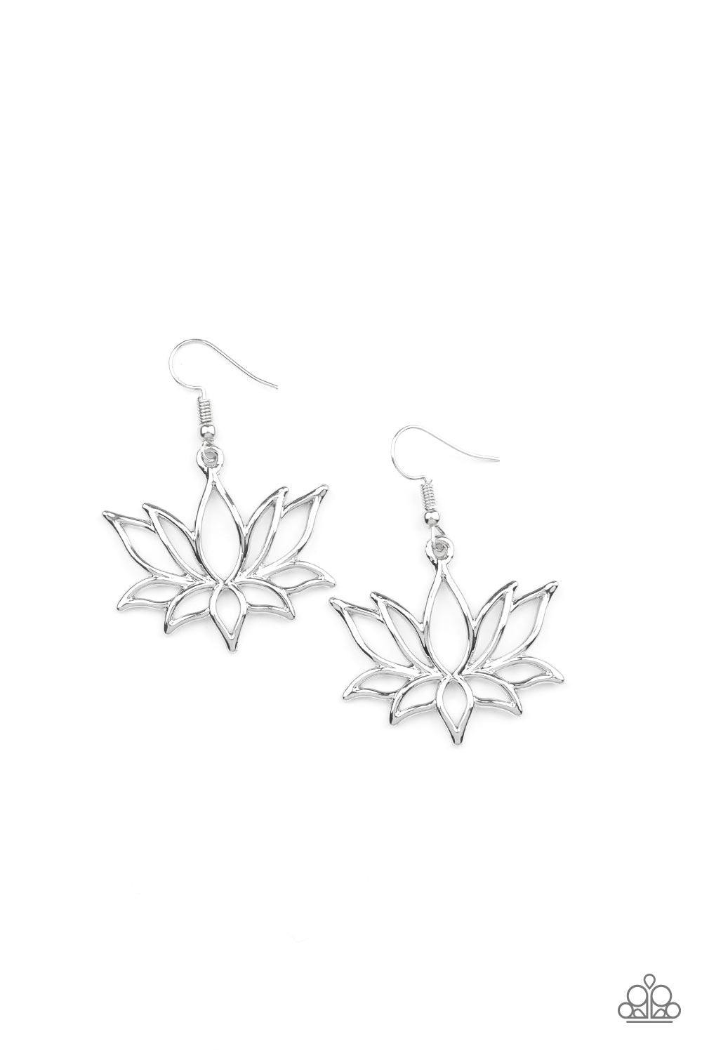 LOTUS PONDS - SILVER FLOWER CUTOUT EARRINGS