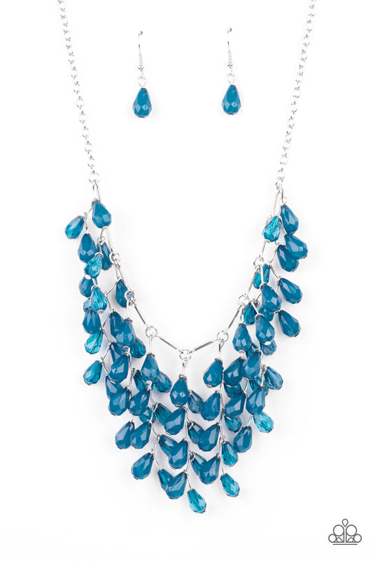 GARDEN FAIRYTALE - BLUE CLUSTER NECKLACE