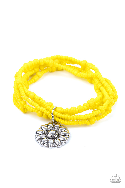 BADLANDS BOTANY - YELLOW FLOWER BRACELET