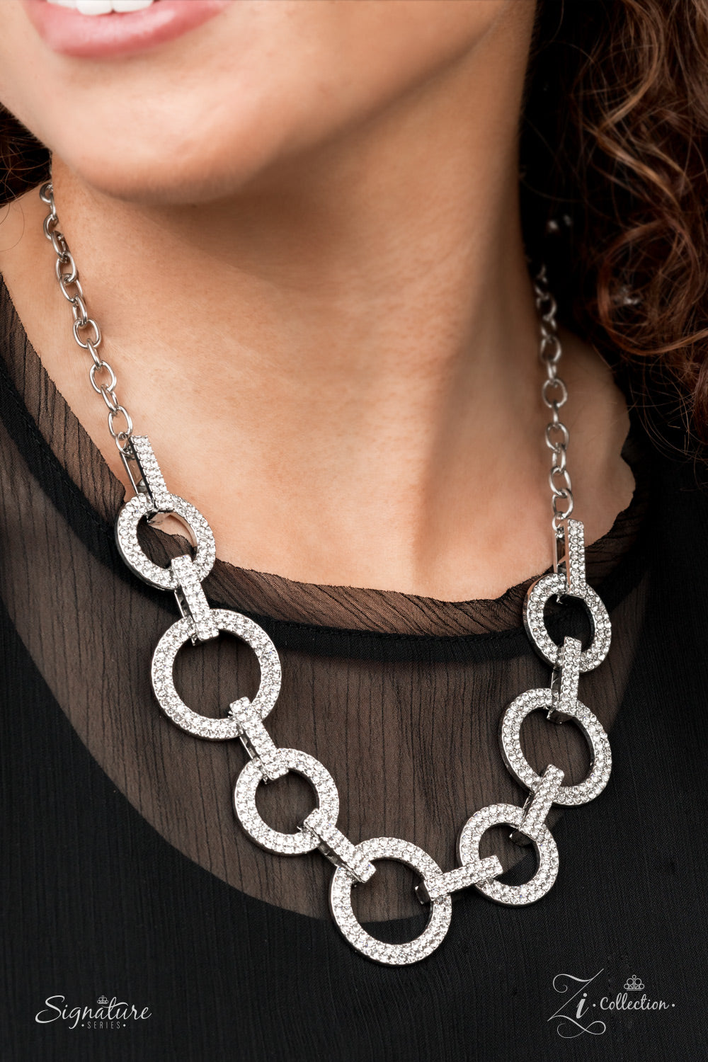 THE MISSY - 2021 ZI NECKLACE SILVER CIRCLES