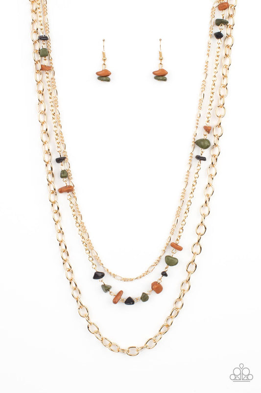 ARTISANAL ABUNDANCE - MULTI GOLD NECKLACE