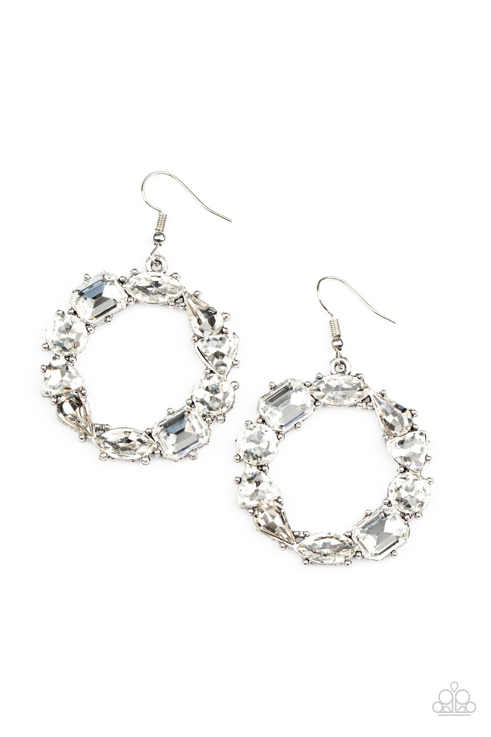 beesblingbash-glowing-in-circles-white-earring-earrings-paparazzi-accessories