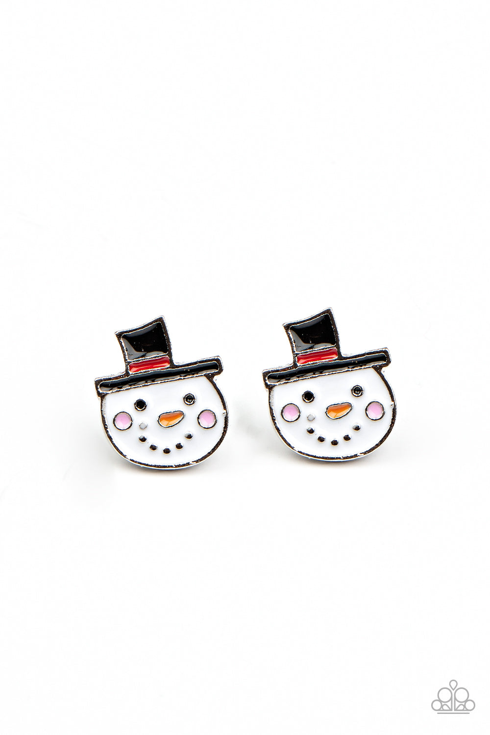 MY FAVORITE SNOWMAN KIDS STARLET SHIMMER CHRISTMAS EARRINGS