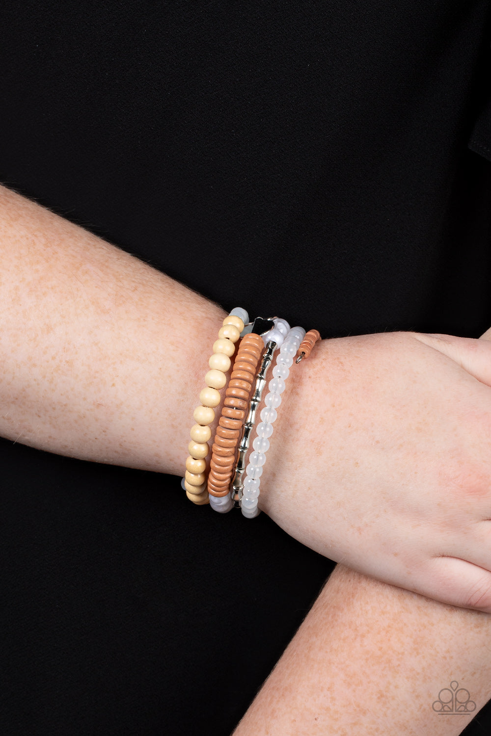 FREE-SPIRITED SPIRAL - WHITE COIL BRACELET