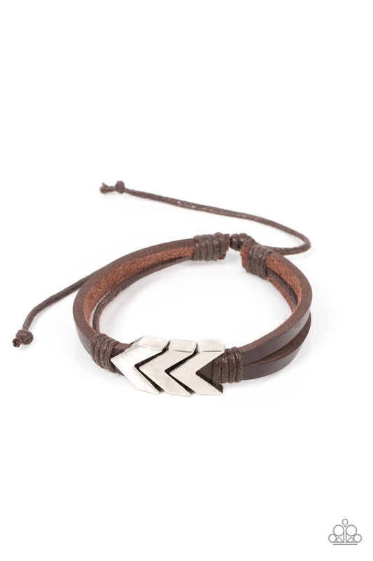 beesblingbash-arrow-pharaoh-brown-bracelet-paparazzi-accessories