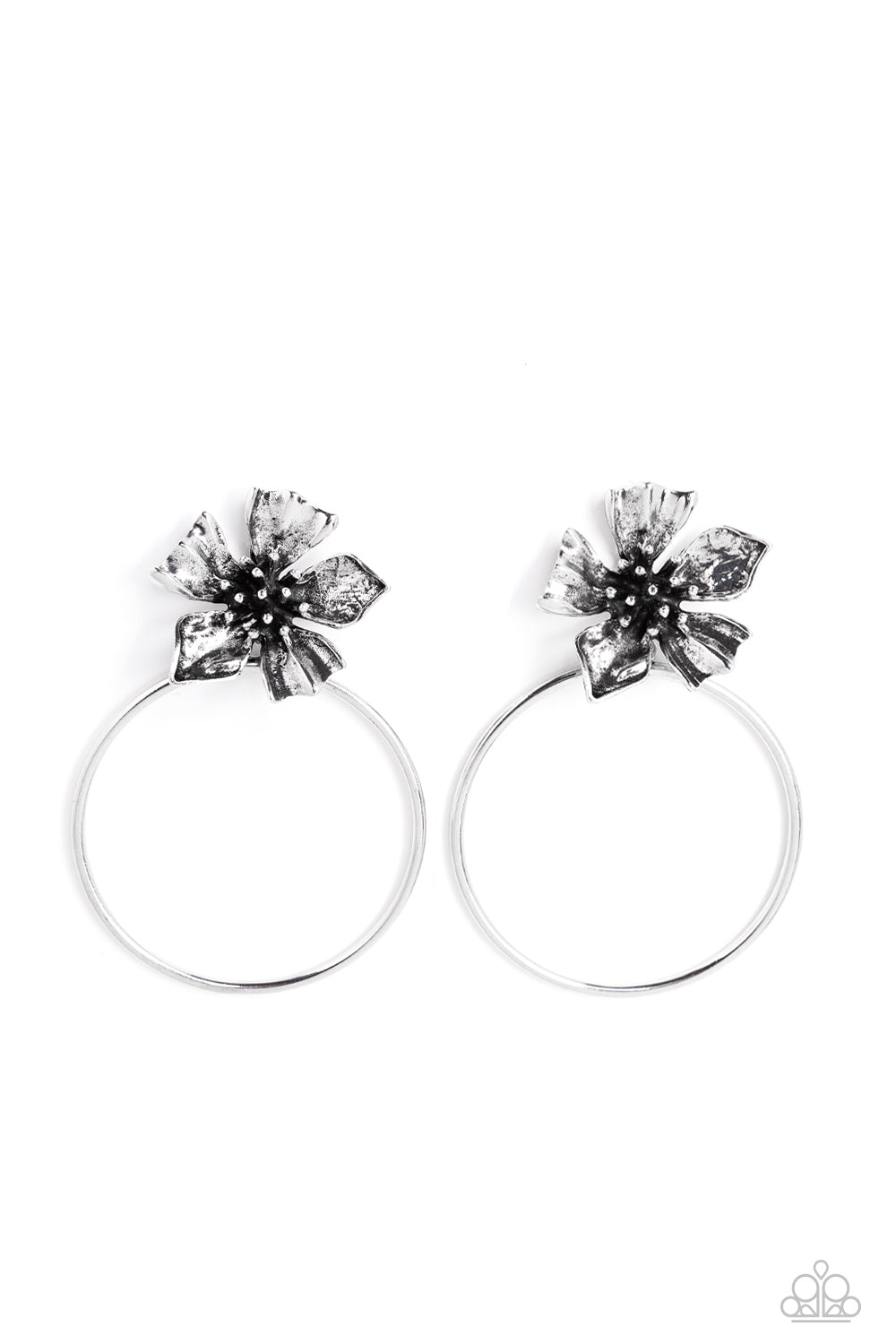 beesblingbash-buttercup-bliss-silver-post earrings-paparazzi-accessories