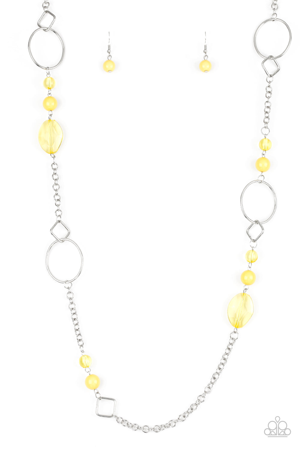 VERY VISIONARY - YELLOW BEADS NECKLACE