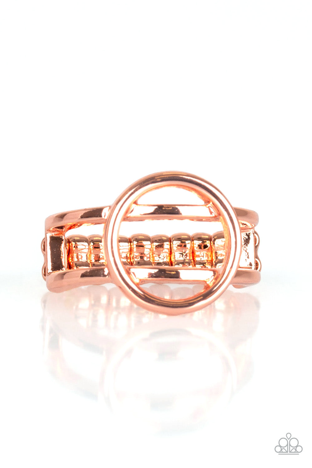 CITY CENTER CHIC - COPPER HOLLOW CIRCLE RING
